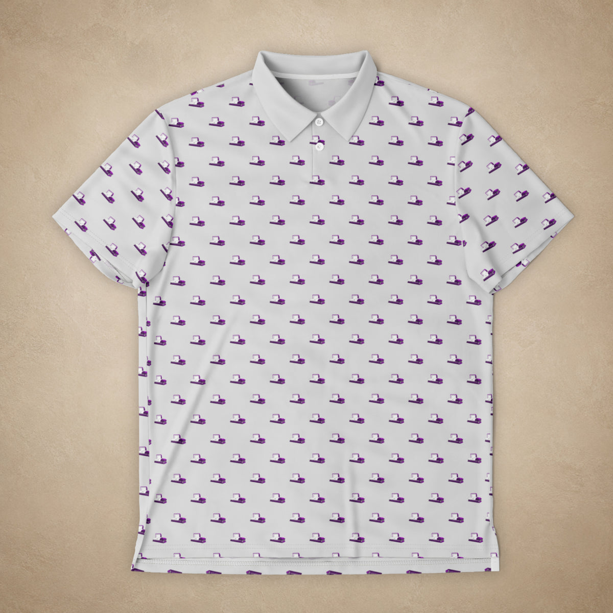 Purple Casket on Dusty Grey