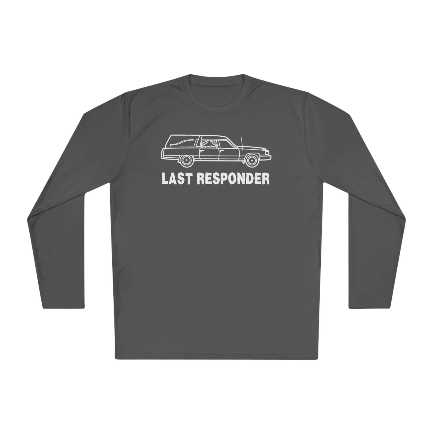 Last Responder Iconic - Long Sleeve Gym Shirt - coach,embalmer,funeral,funeral director,funny,goth,gym,hearse,meme,mortician,performance,Sports,Sportswear Long-sleeve