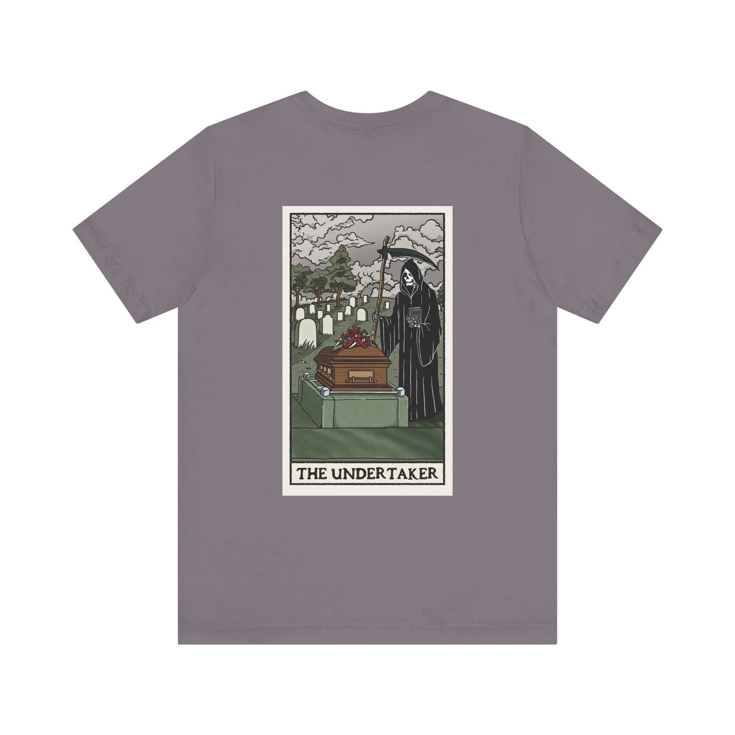 "The Undertaker" Tarot Card - Tee - burial,cemetery,embalmer,embalming,formaldehyde,funeral director,goth,grave,Mortician,mortuary science,tarot card T-Shirt