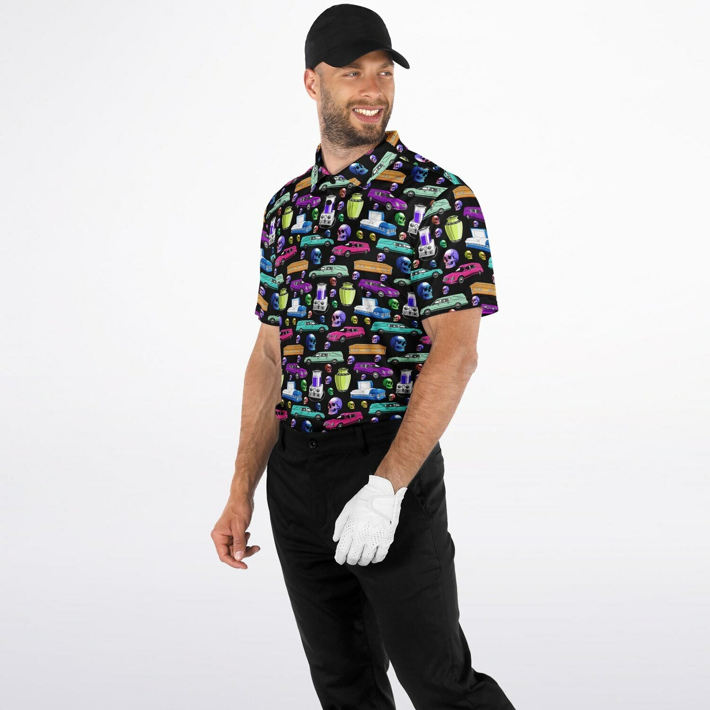 Death of the Party on Black - Golf Polo Shirt