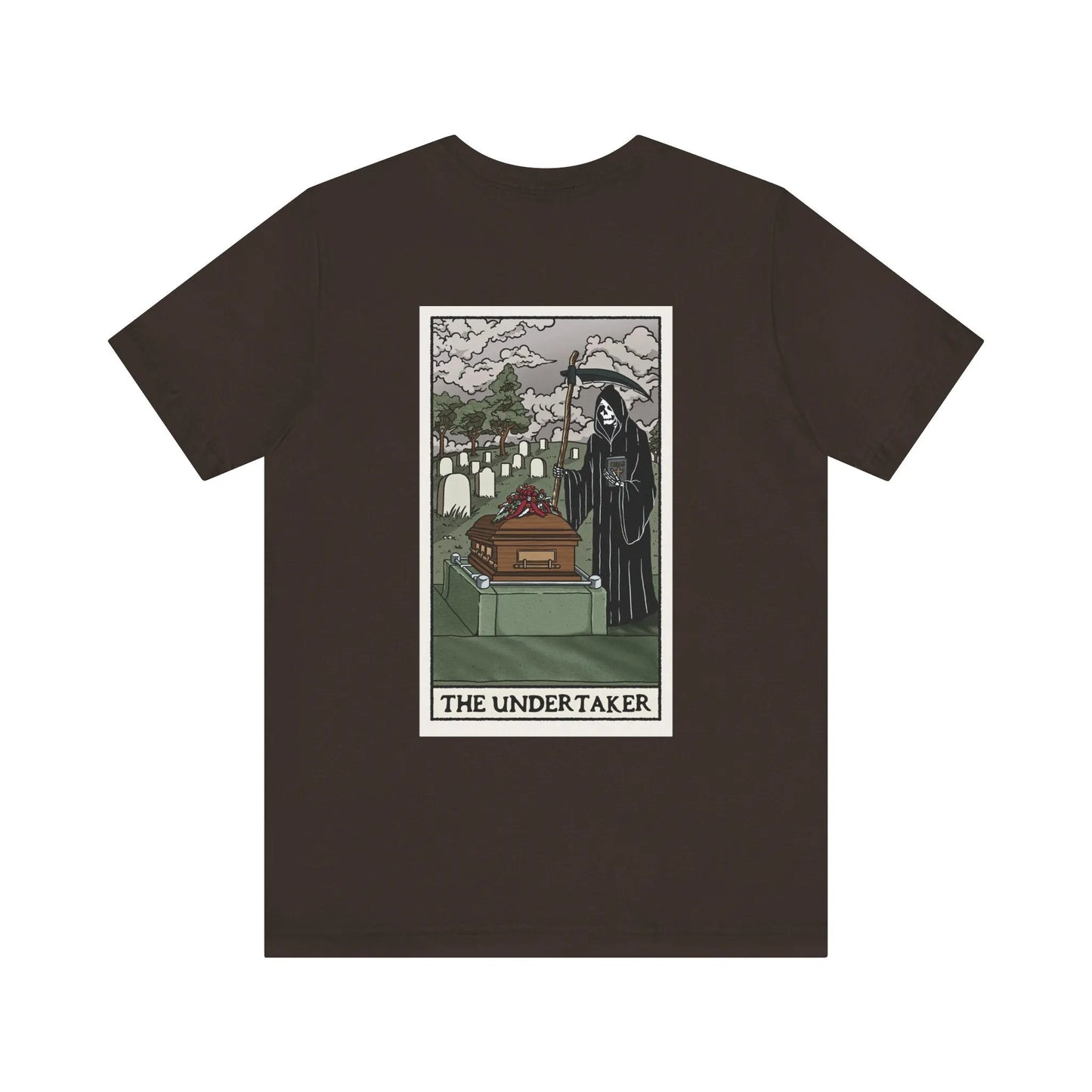 "The Undertaker" Tarot Card - Tee - burial,cemetery,embalmer,embalming,formaldehyde,funeral director,goth,grave,Mortician,mortuary science,tarot card T-Shirt