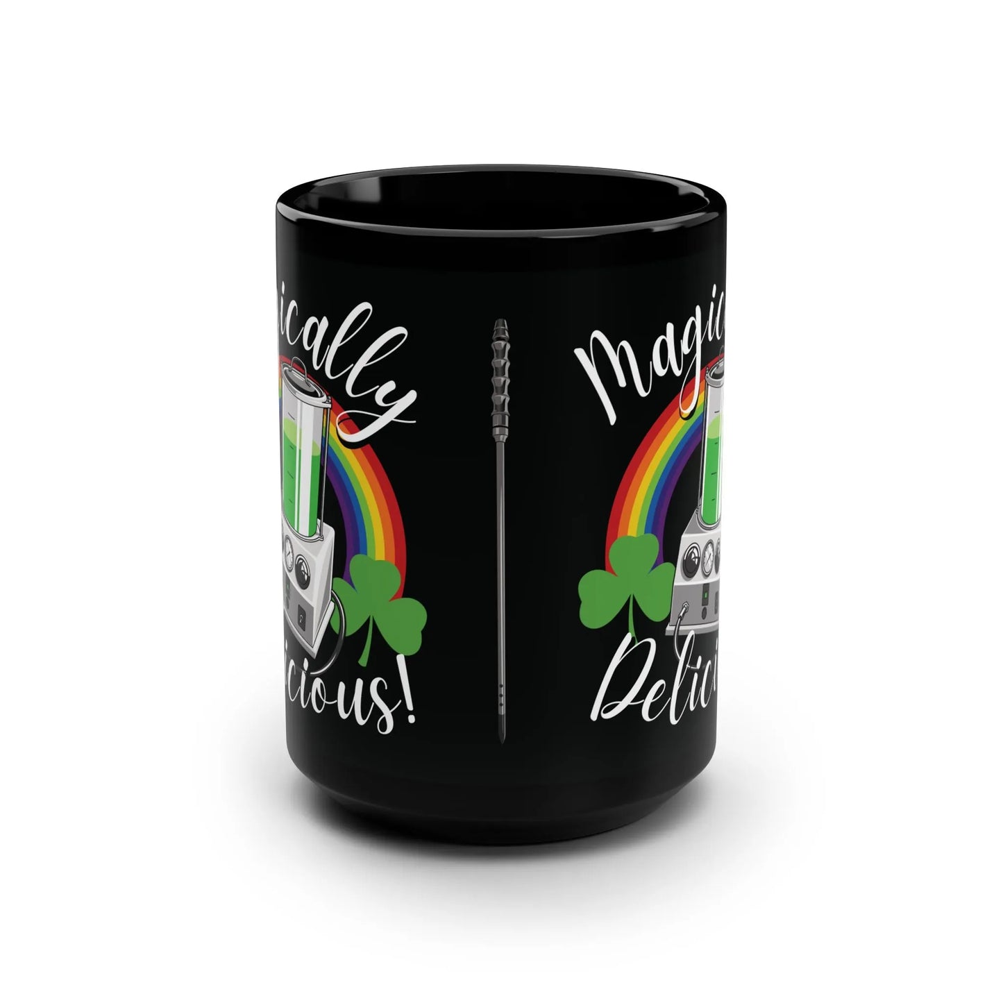 Magically Delicious - 15oz Coffee Mug - 15 oz,Ceramic,Drink,Drinks,embalmer,embalming machine,formaldehyde,funeral director,funny,goth,humor,meme,morbid,mortician,mortuary science,Mugs,trocar Mug