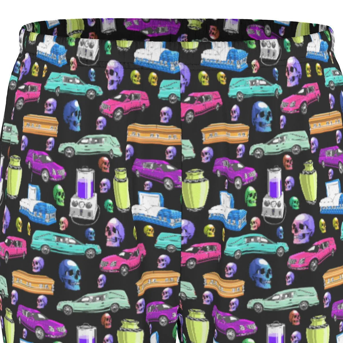 Death of the Party - Embalmer's Scrubs - embalmer,embalming machine,funeral director,Hearse,mortician,mortuary science,skull,skulls,Urn scrubs