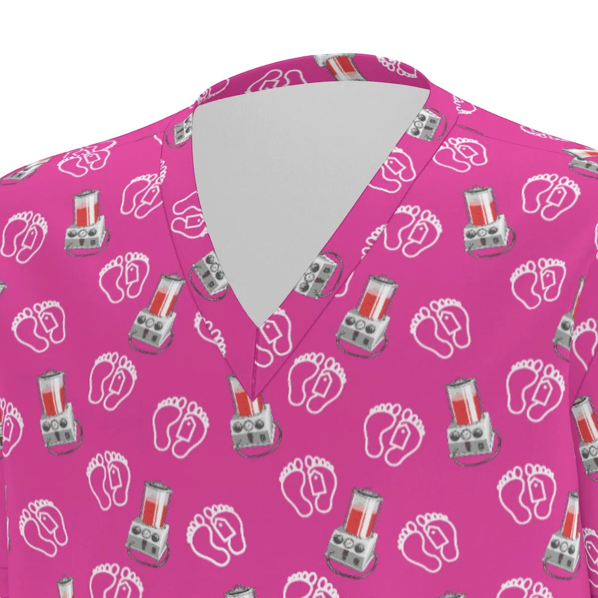 Porti-Girl Embalming Scrubs - Barbie Pink - embalmer,embalming machine,formaldehyde,funeral director,mortician,mortuary science scrubs