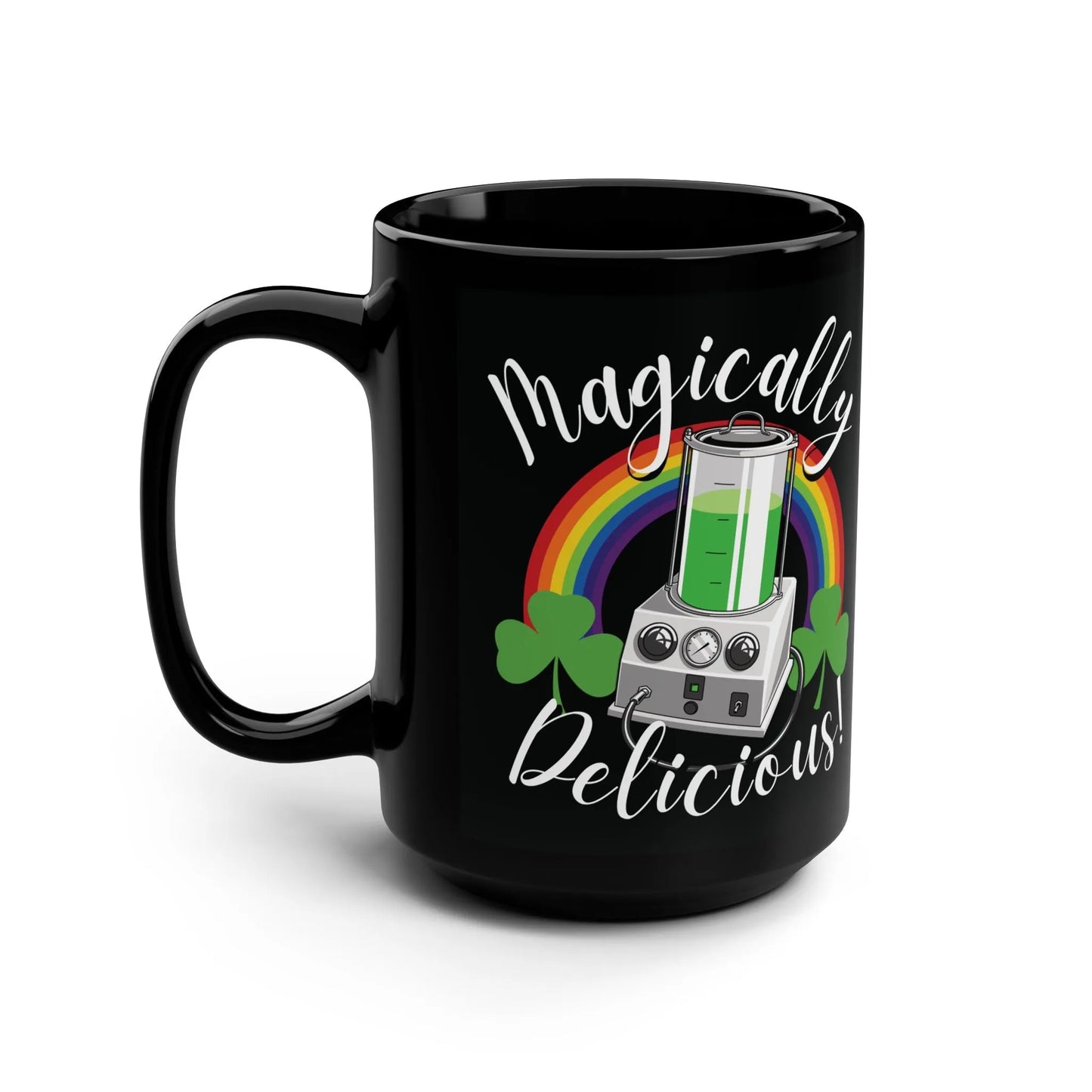 Magically Delicious - 15oz Coffee Mug - 15 oz,Ceramic,Drink,Drinks,embalmer,embalming machine,formaldehyde,funeral director,funny,goth,humor,meme,morbid,mortician,mortuary science,Mugs,trocar Mug
