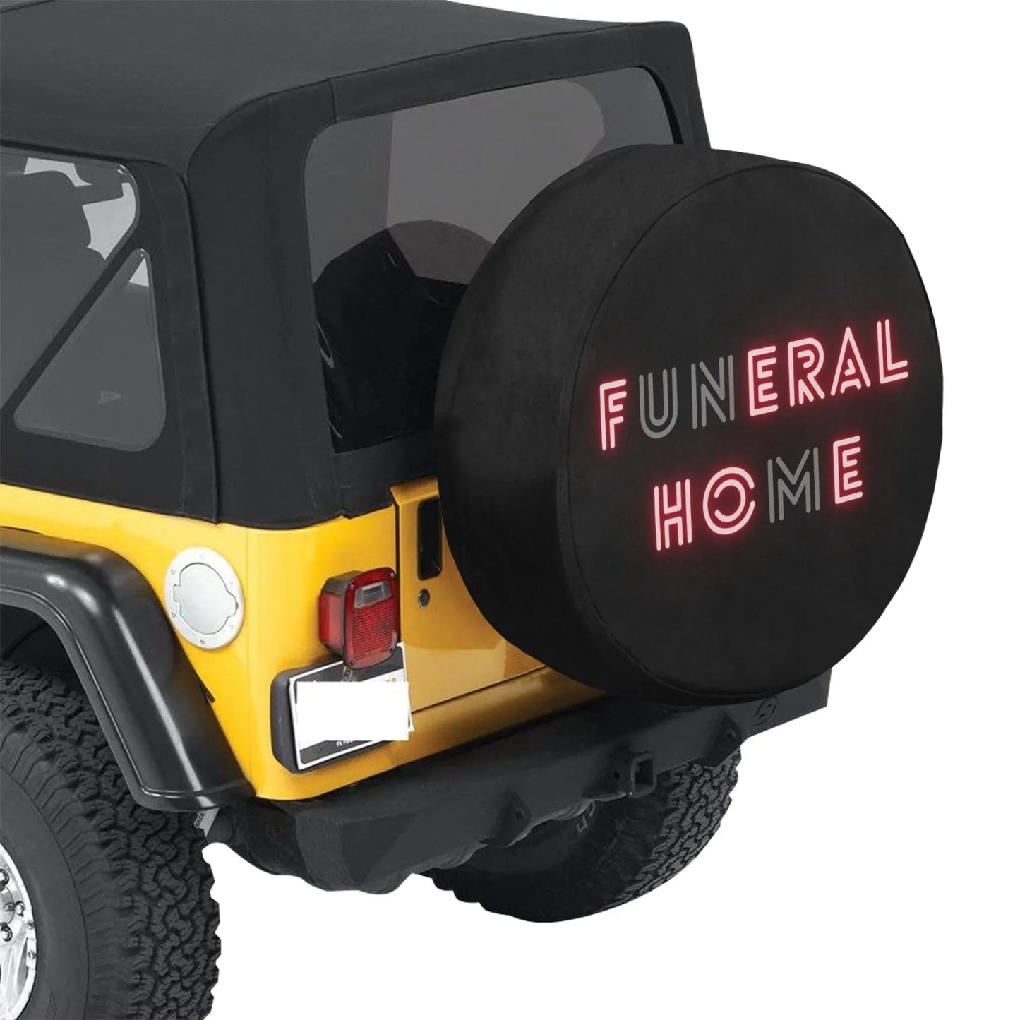 Funeral Home - Spare Tire Cover - embalmer,funeral director,funeral home,jeep,mortician Car Accessories
