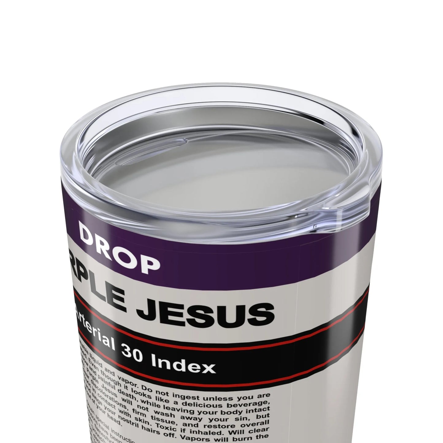 Purple Jesus - 20oz HOT/COLD Tumbler - arterial,director,embalmer,embalming,fluid,formaldehyde,funeral,goth,mortician,mortuary science Tumbler