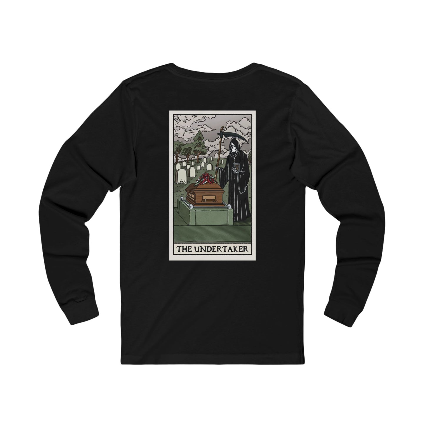 "The Undertaker" Tarot Card - Long Sleeve Tee