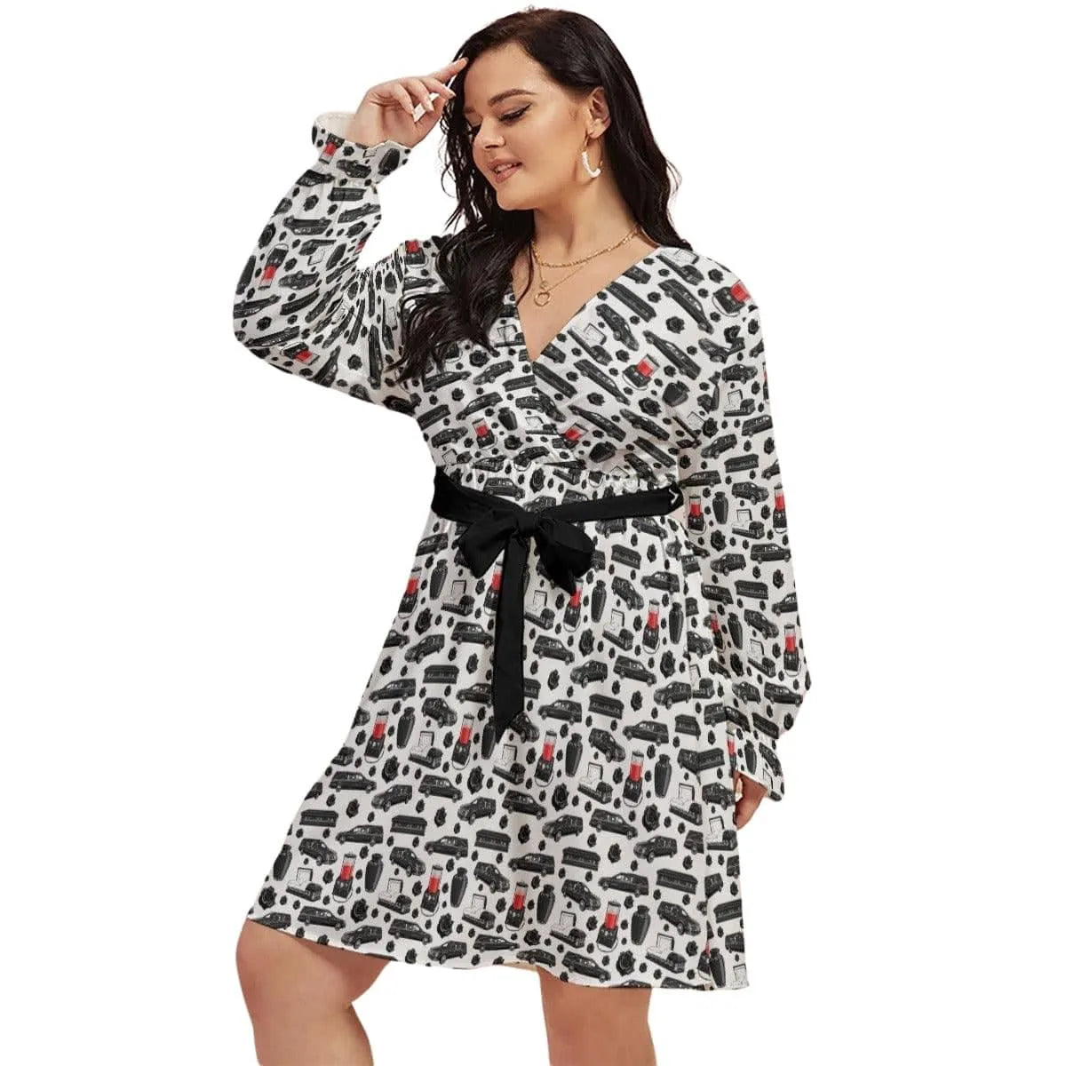short dress for funeral Short Mini Flare Funeral Dresses
