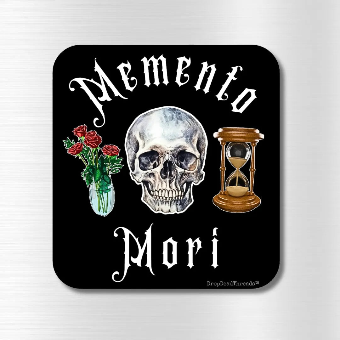 Memento Mori - Vinyl Sticker - embalmer,funeral director,goth,mortician sticker