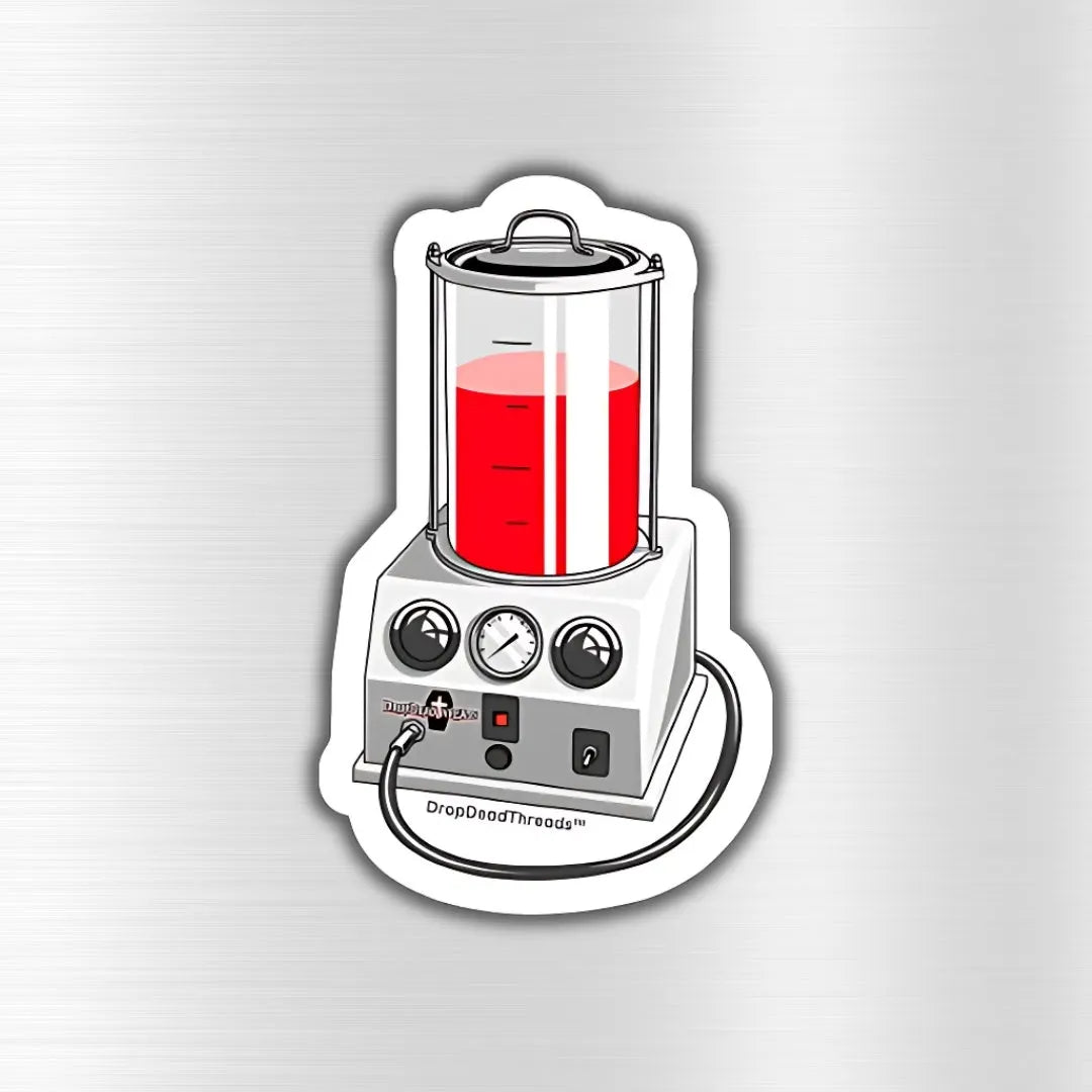 Porti-Boy Embalming Machine - Vinyl Sticker - embalmer,Embalming,formaldehyde,funeral director,machine,mortician sticker