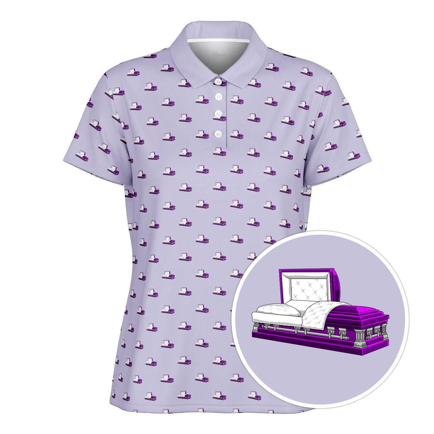 Purple Casket on Melrose - Golf Polo Shirt