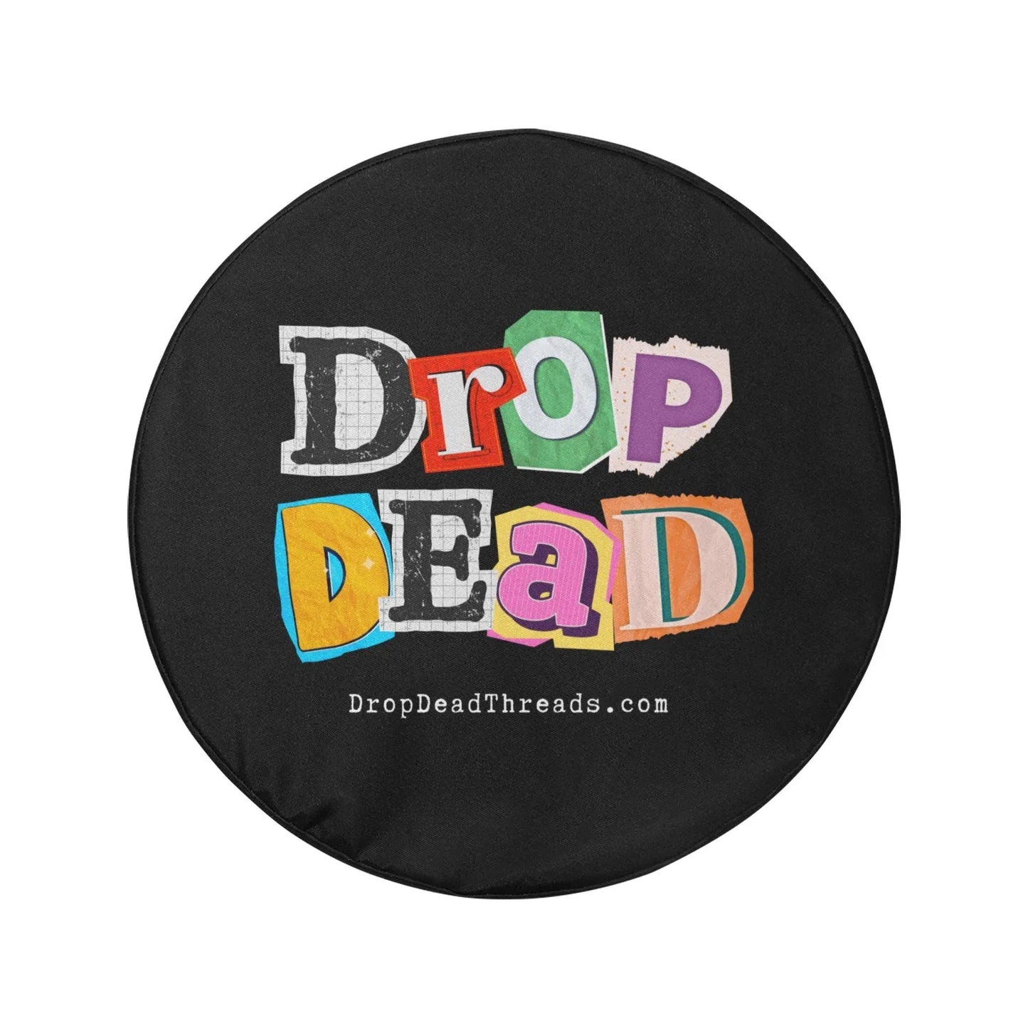 Drop Dead - Spare Tire Cover - automotive,funeral director,funny,goth,jeep,meme,mortician Car Accessories