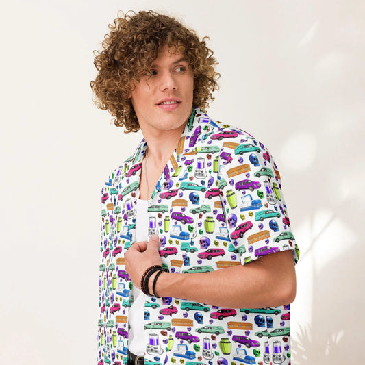 Death of the Party - Hawaiian Shirt - Casket, Coffin, cremation, cremation urn, embalmer, embalming machine, funeral coach, funeral director, Hearse, mortician hawaiian shirt