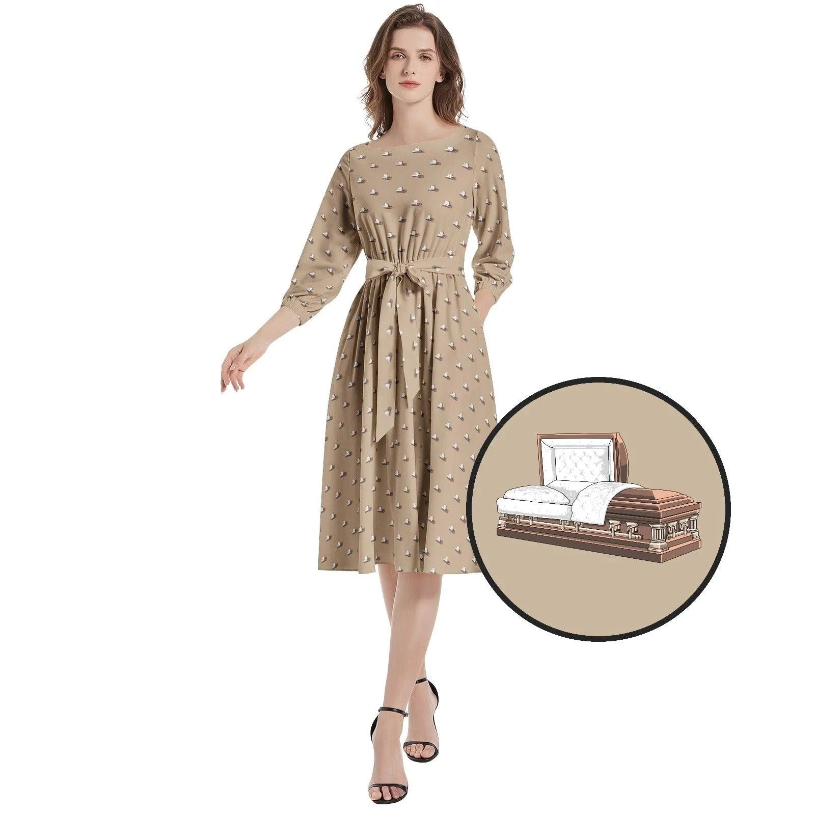 brown funeral dress The Funeral Dress