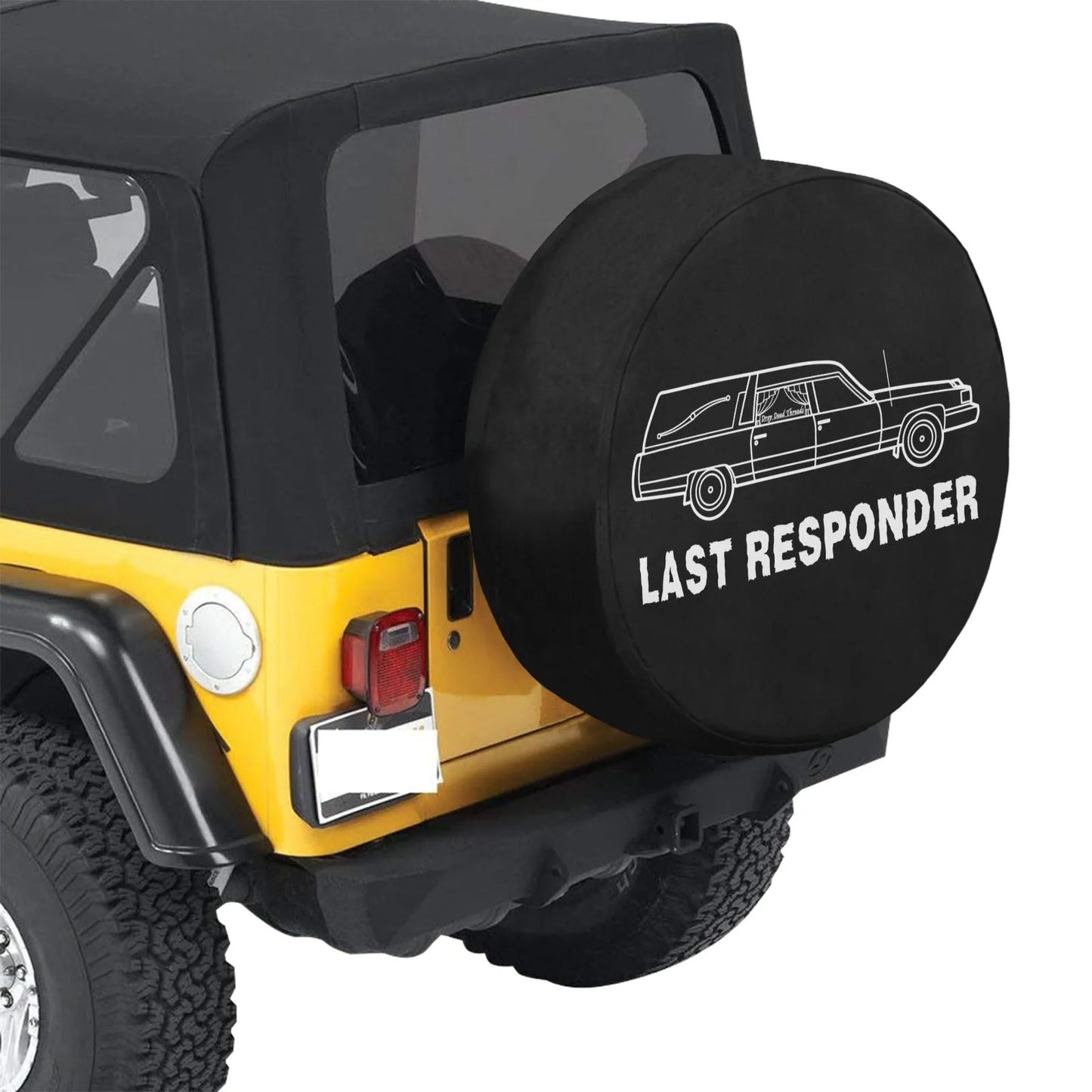 Last Responder Iconic - Spare Tire Cover - automotive,cars,coach,funeral director,jeep,mortician Car Accessories