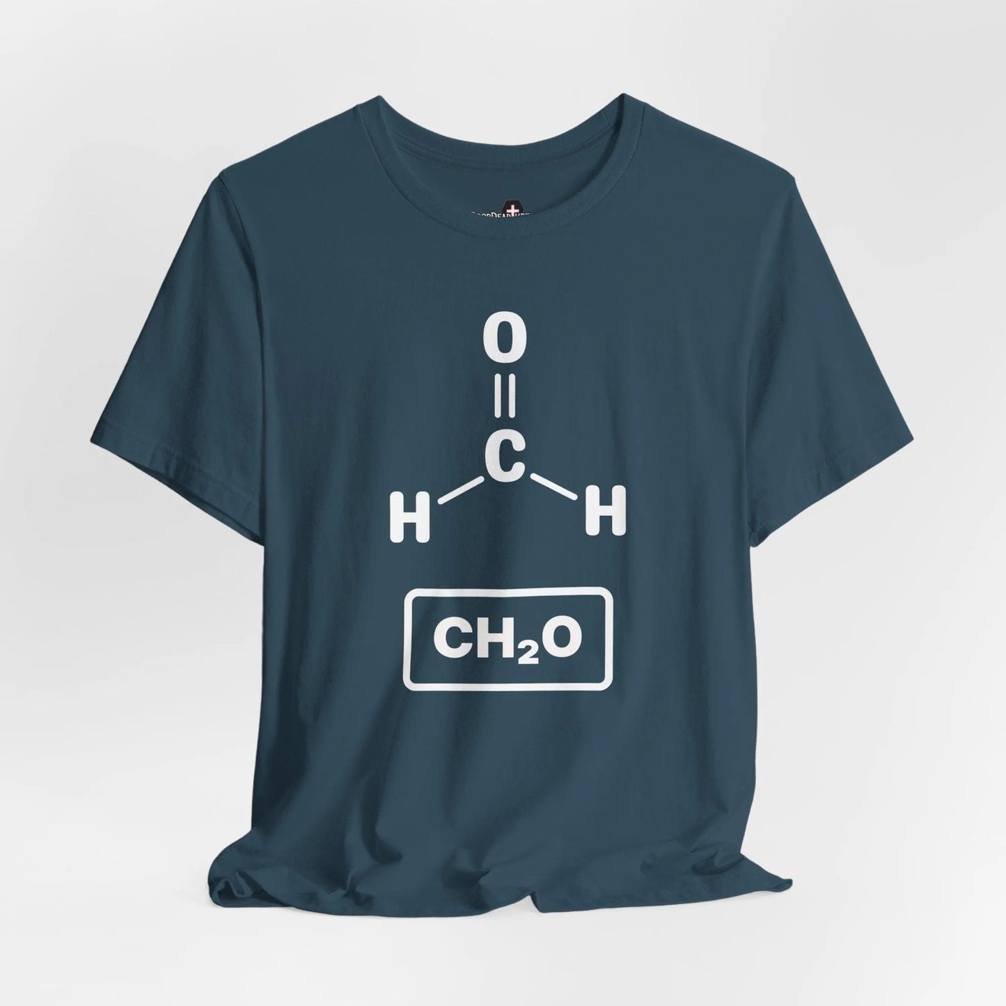 Formaldehyde Formula - Tee - chemistry, embalmer, formaldehyde, funeral director, microbiology, mortician, mortuary, pathology, school, science T-Shirt