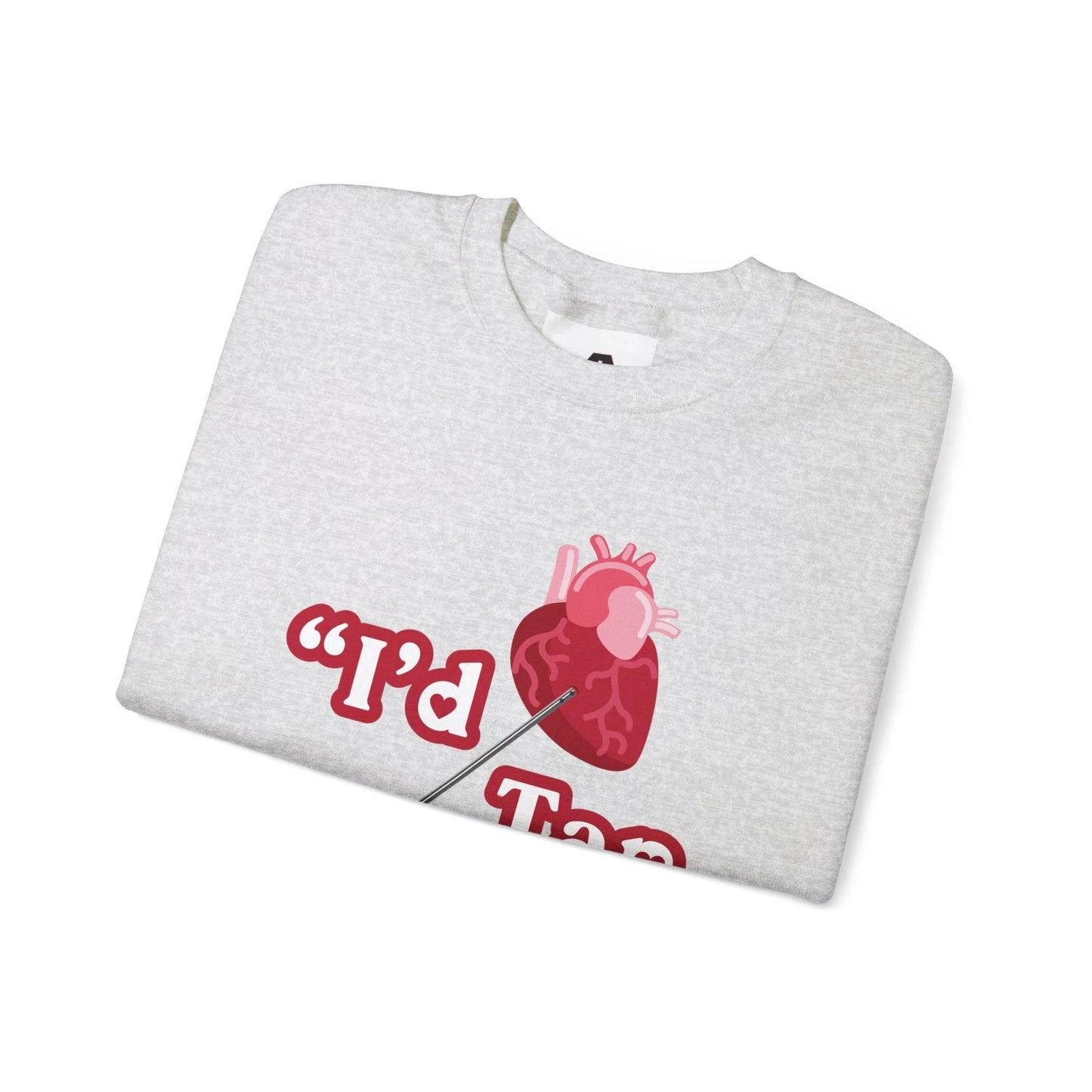 Heart Tap - Unisex Sweatshirt - Crew neck, DTG, embalmer, funeral director, Men's Clothing, mortician, Regular fit, Sweatshirts, Unisex, Valentine's Day Picks, Women's Clothing Sweatshirt
