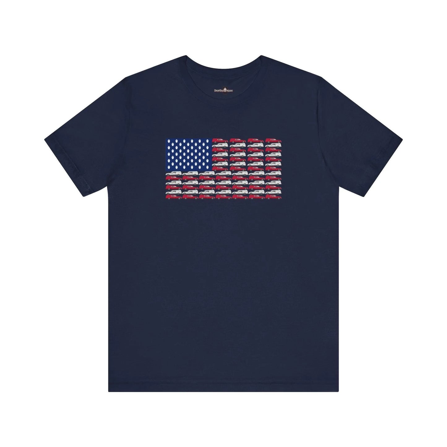Old Glory - Tee - america,funeral director,Hearse,mortician,Patriotic,Urn,USA T-Shirt