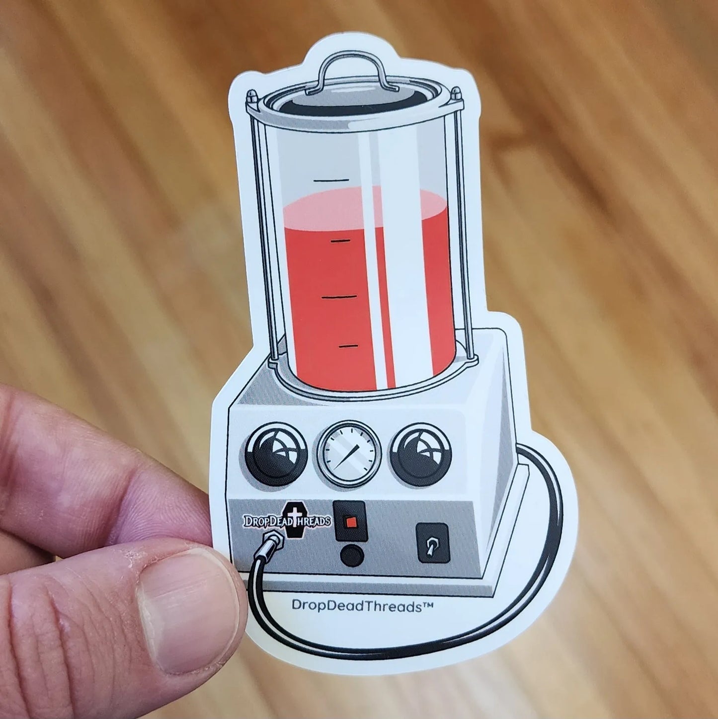 Porti-Boy Embalming Machine - Vinyl Sticker - embalmer,Embalming,formaldehyde,funeral director,machine,mortician sticker