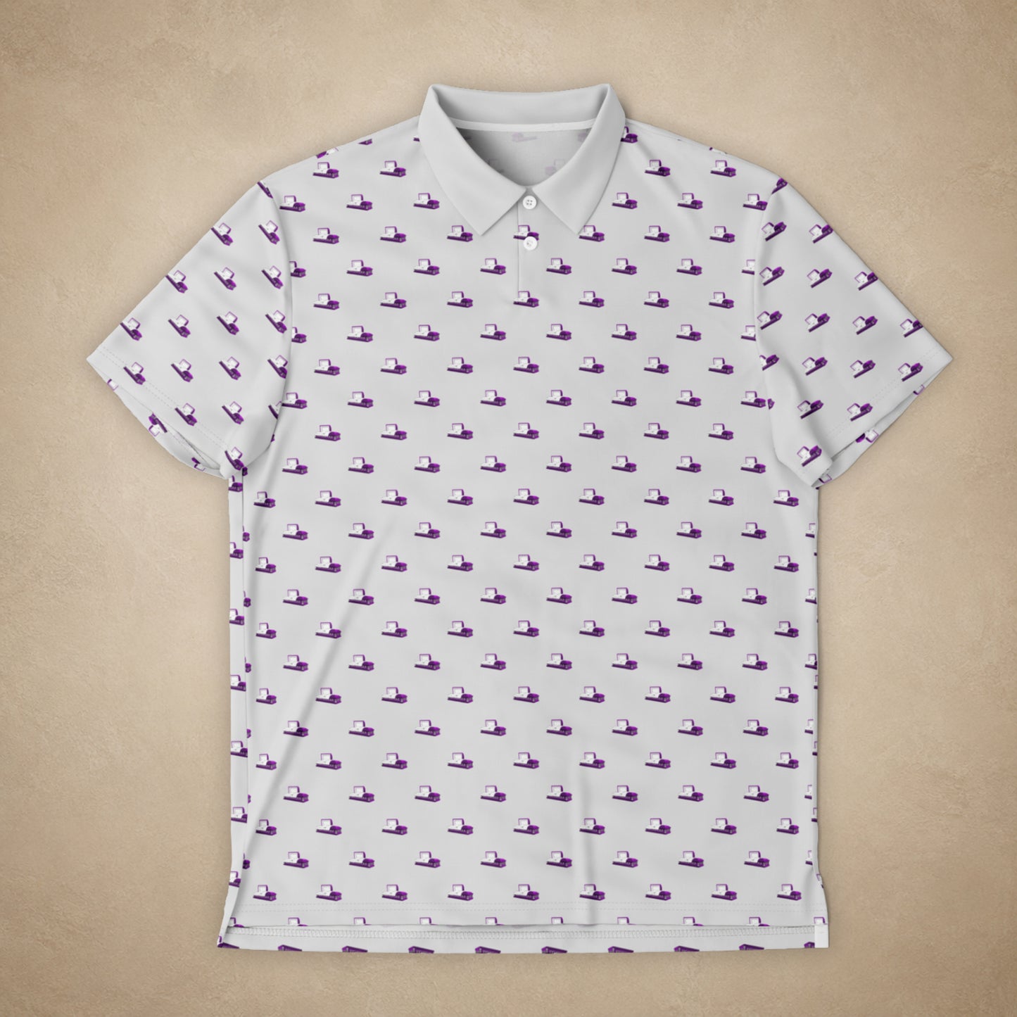 Purple Casket on Dusty Grey