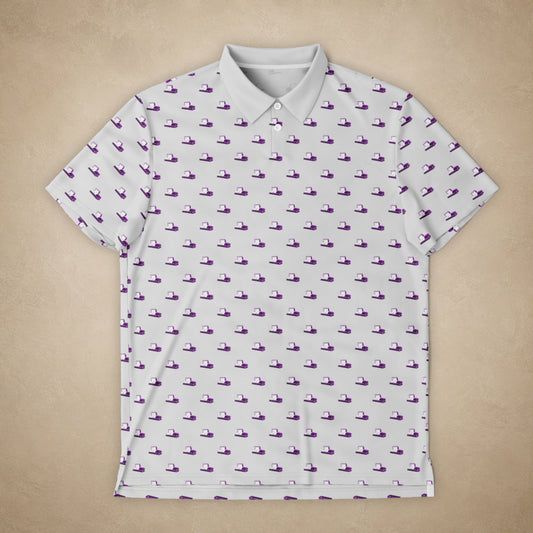 Purple Casket on Dusty Grey