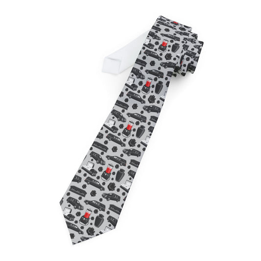 FUNeral Blackout on Light Grey - Necktie