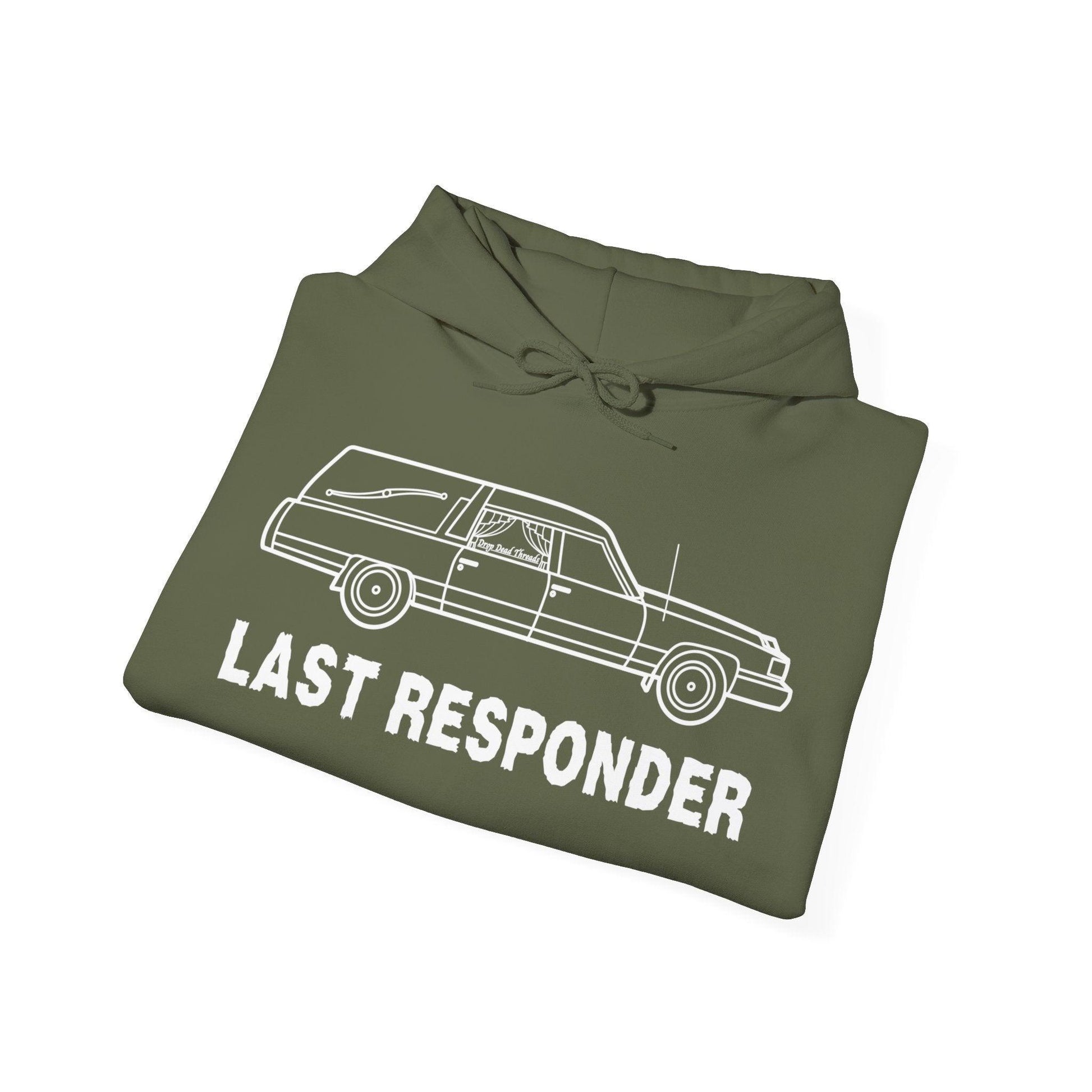 Last Responder Iconic - Hoodie - coach, embalmer, funeral, funeral director, hearse, last ride, mortician Hoodie