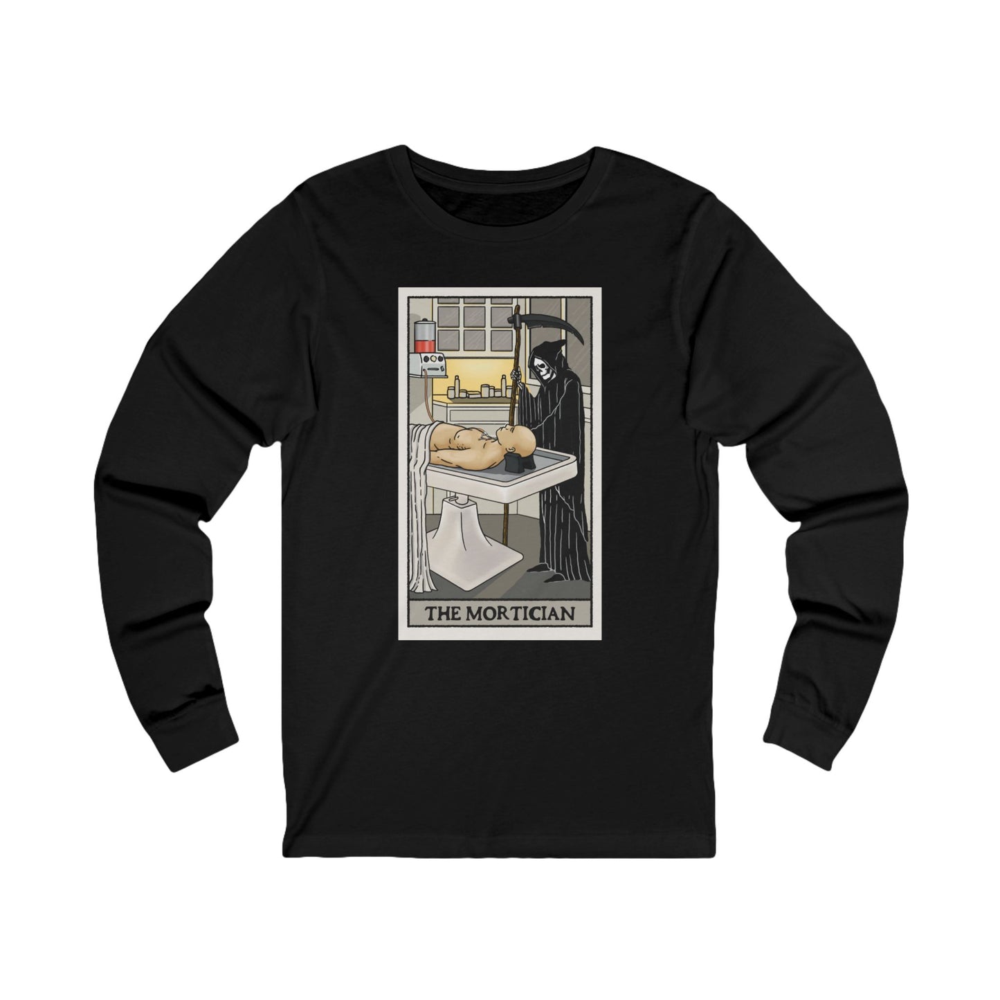 "The Mortician" Tarot Card - Long Sleeve Tee