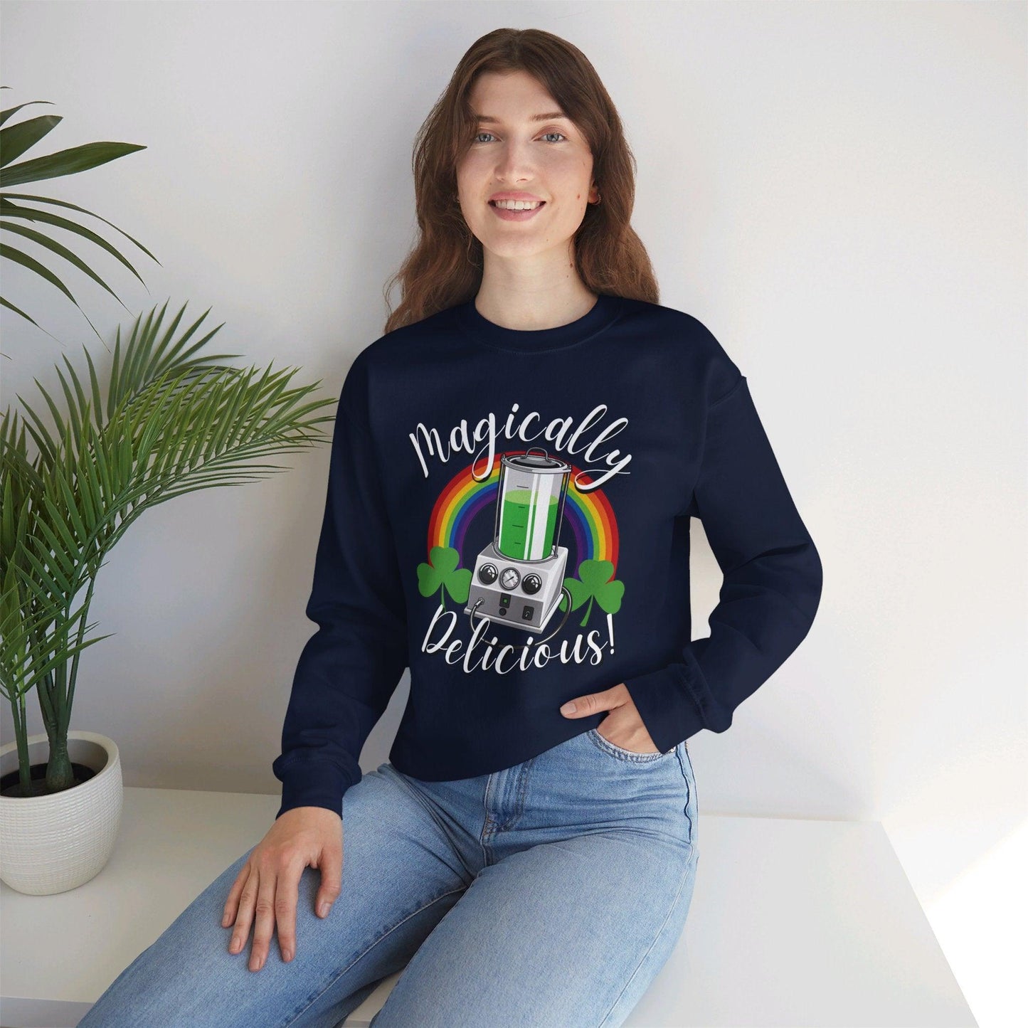 Magically Delicious - Sweatshirt - embalmer, Embalming Machine, funeral director, mortician, St. Patrick's Day, St. Patty's Day, Unisex Sweatshirt