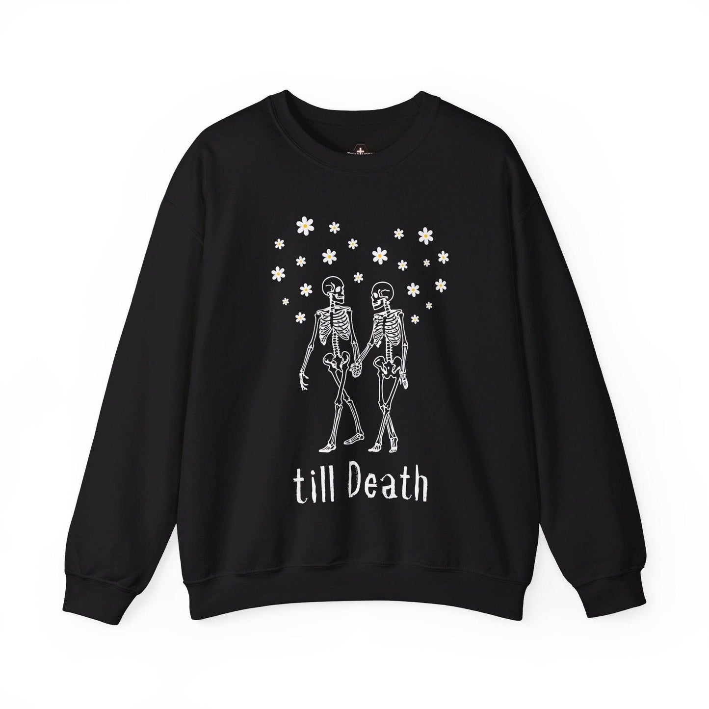 till Death - Sweatshirt - funeral director, goth, love, mortician, skeleton, skull Sweatshirt