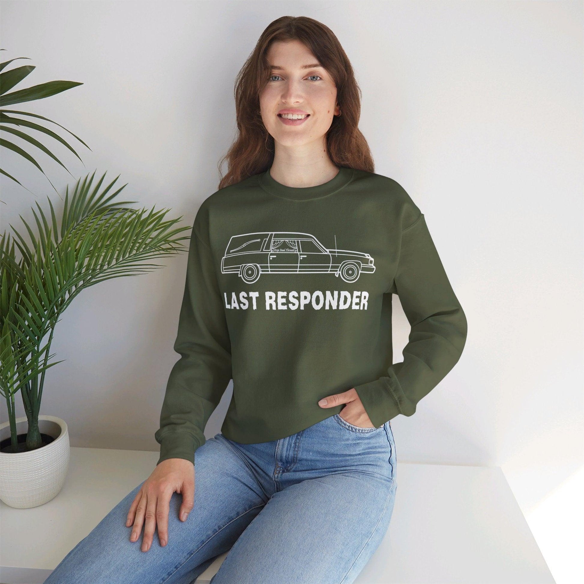 Last Responder Iconic - Sweatshirt - coach, embalmer, emo, Funeral, funeral director, goth, hearse, mortician Sweatshirt