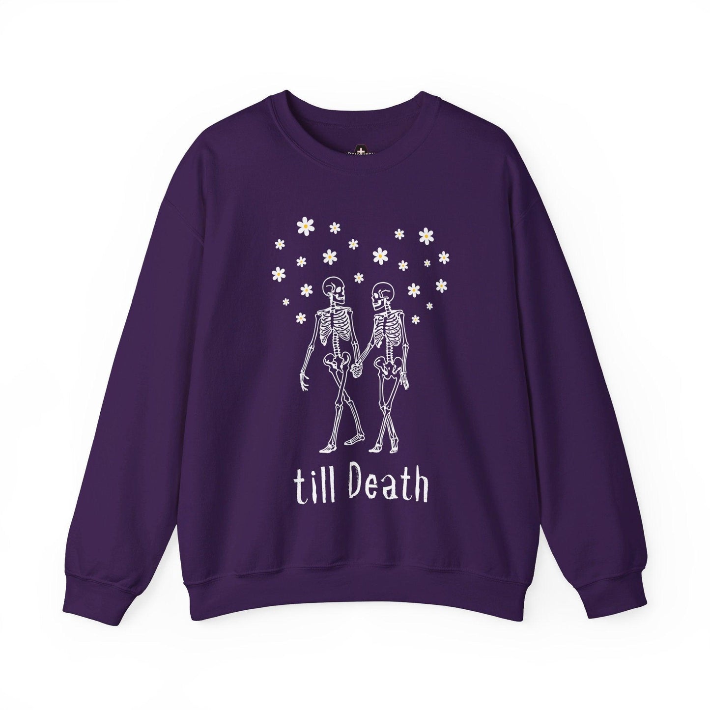 till Death - Sweatshirt - funeral director, goth, love, mortician, skeleton, skull Sweatshirt