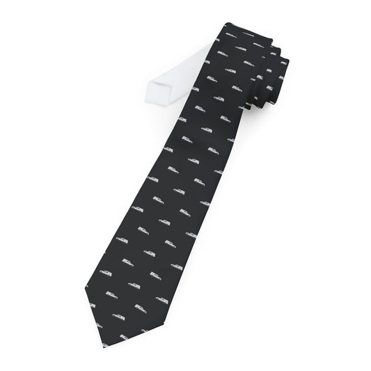 White Hearse on Black - Necktie