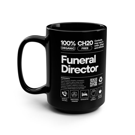 Funeral Director Ingredients - 15oz Coffee Mug