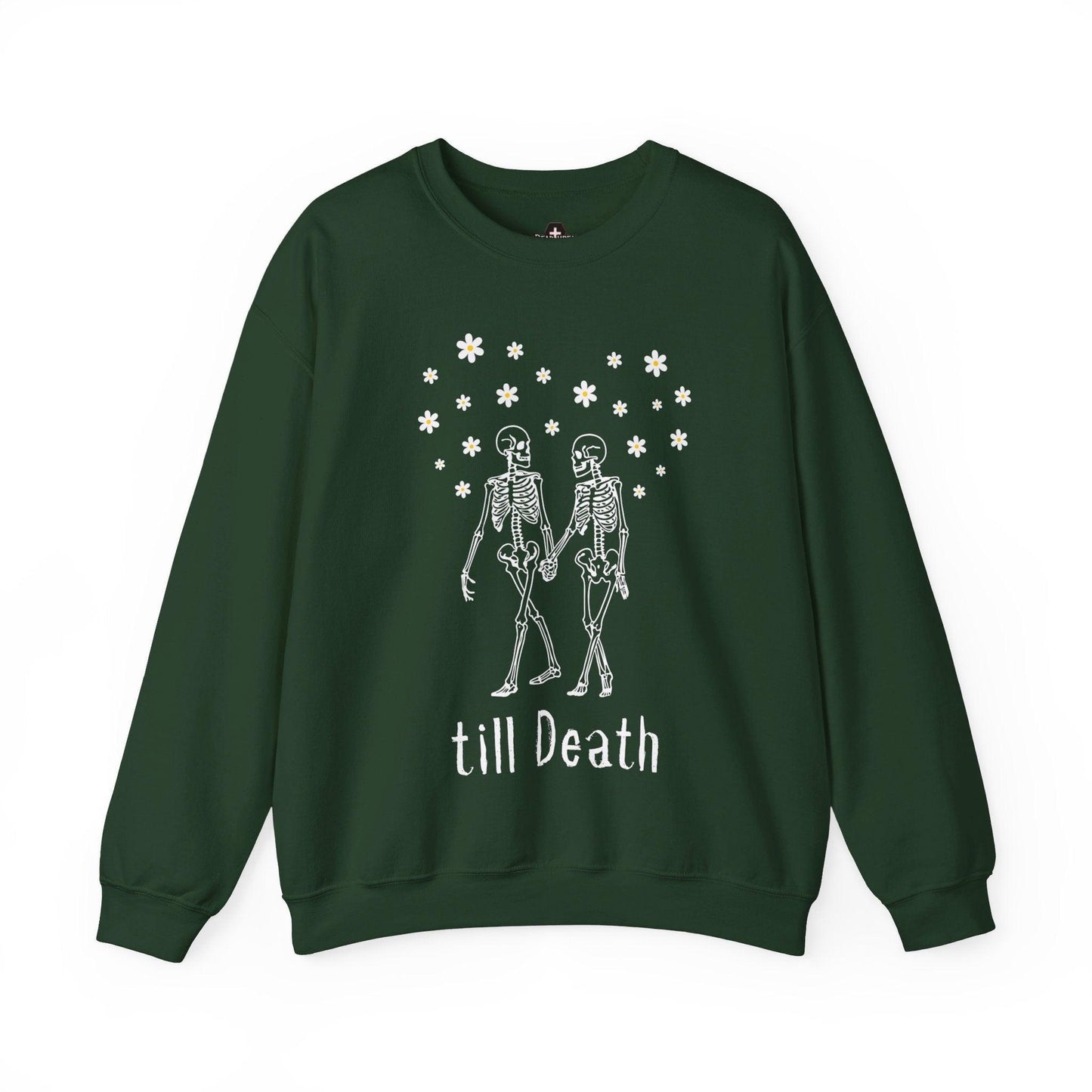 till Death - Sweatshirt - funeral director, goth, love, mortician, skeleton, skull Sweatshirt