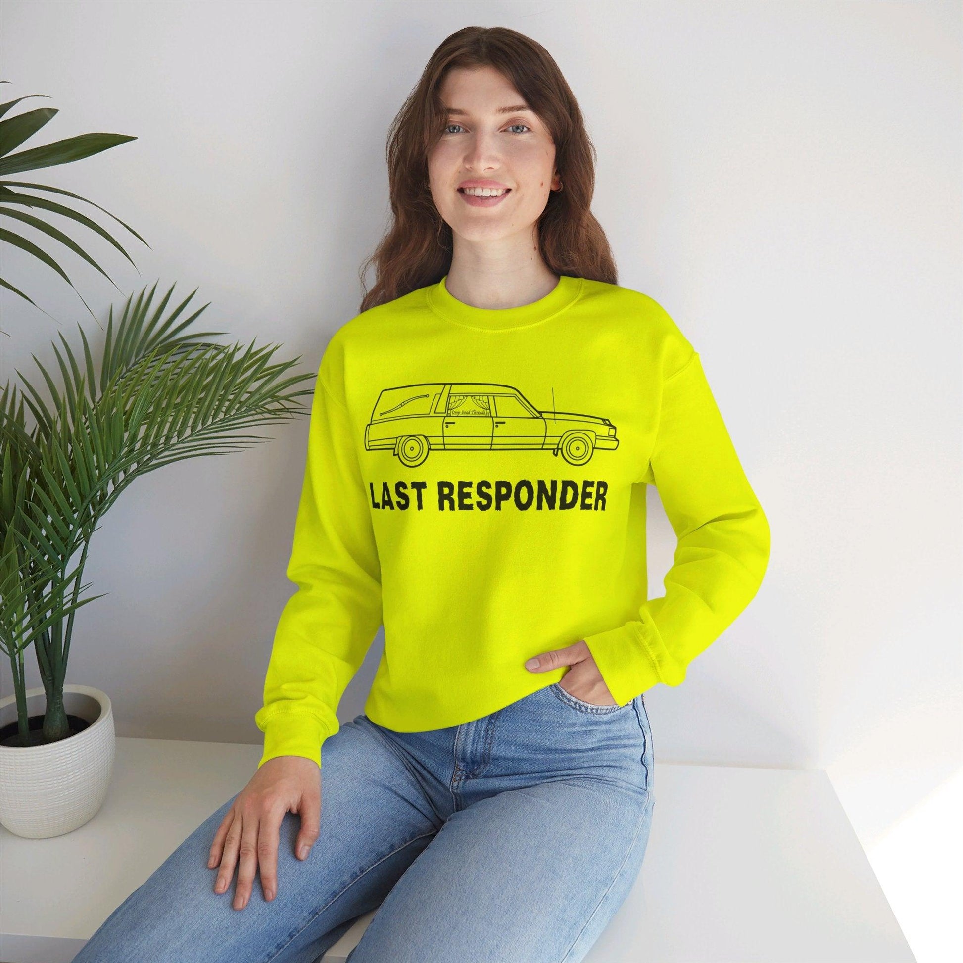 Last Responder Iconic - Sweatshirt - coach, embalmer, emo, Funeral, funeral director, goth, hearse, mortician Sweatshirt