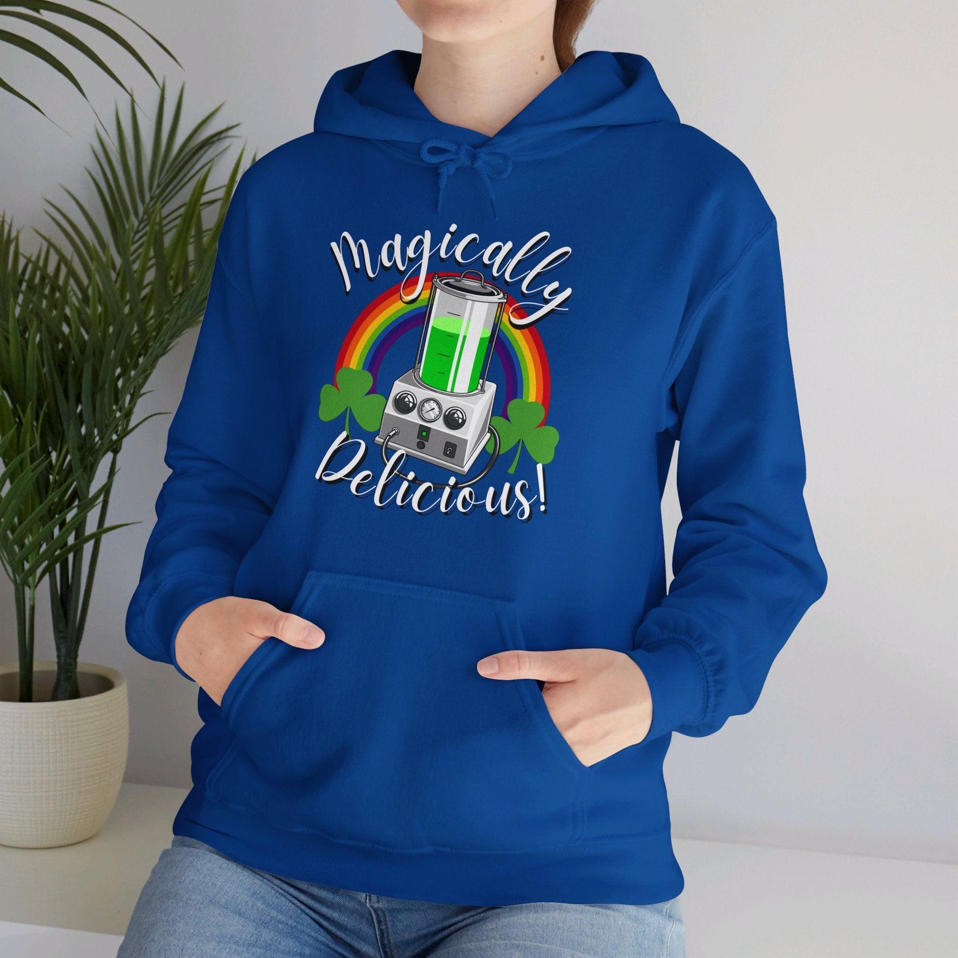 Magically Delicious - Hoodie - embalmer, embalming machine, funeral director, mortician, St. Patrick's Day, St. Patty's Day Hoodie