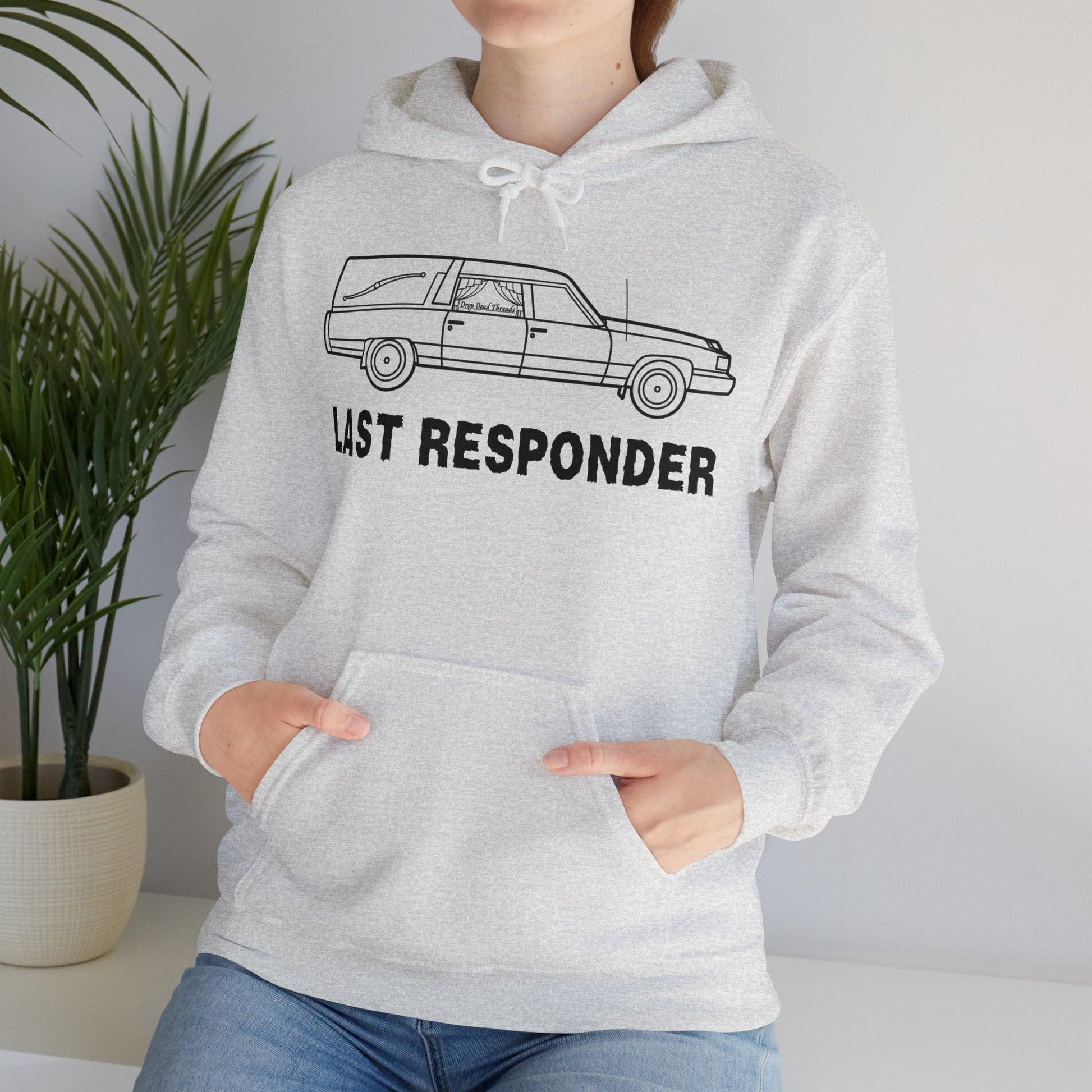 Last Responder Iconic - Hoodie - coach, embalmer, funeral, funeral director, hearse, last ride, mortician Hoodie