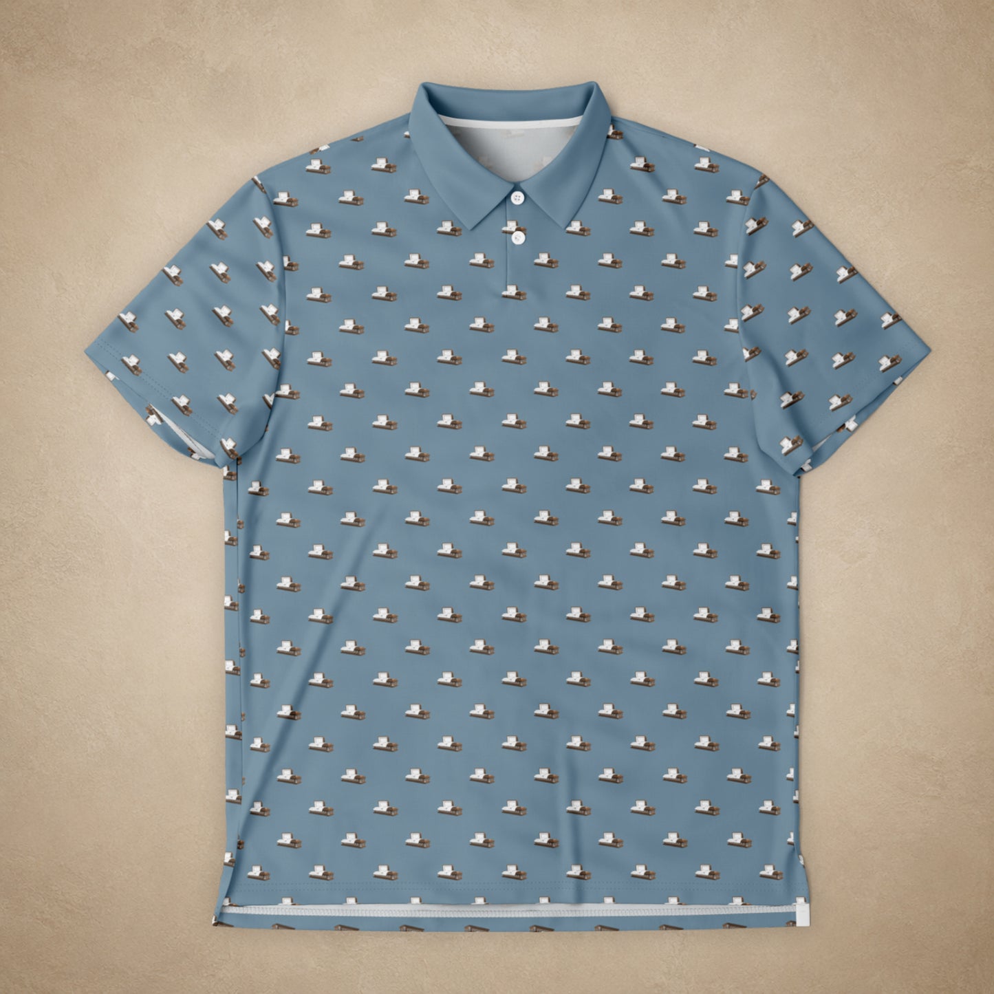 Coffee Casket on Steel Blue