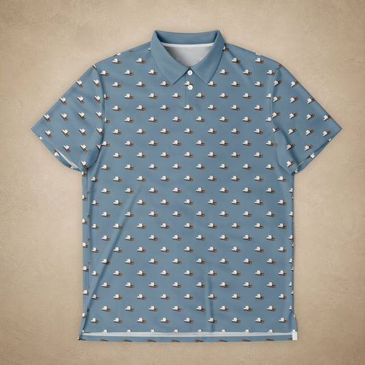 Coffee Casket on Steel Blue