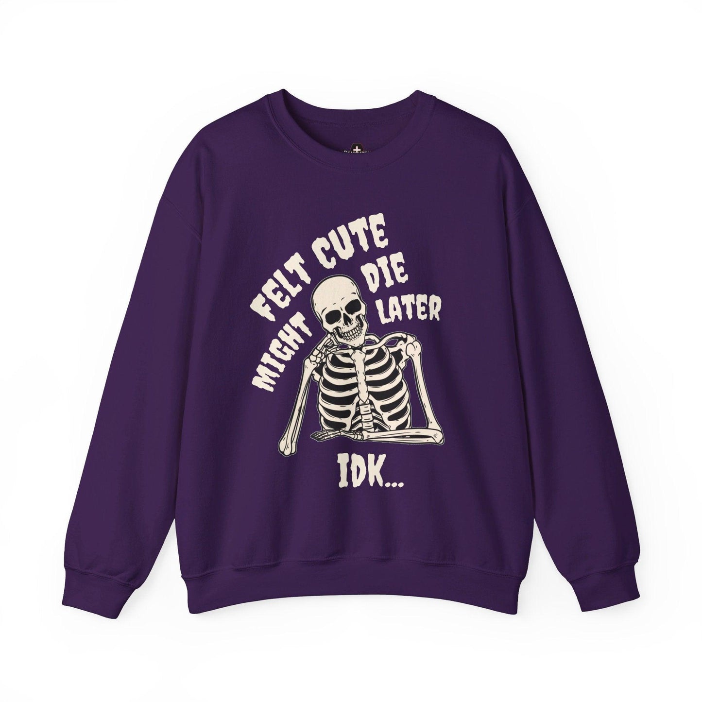 Felt Cute - Sweatshirt - embalmer, funeral director, goth, mortician, skeleton, skull Sweatshirt