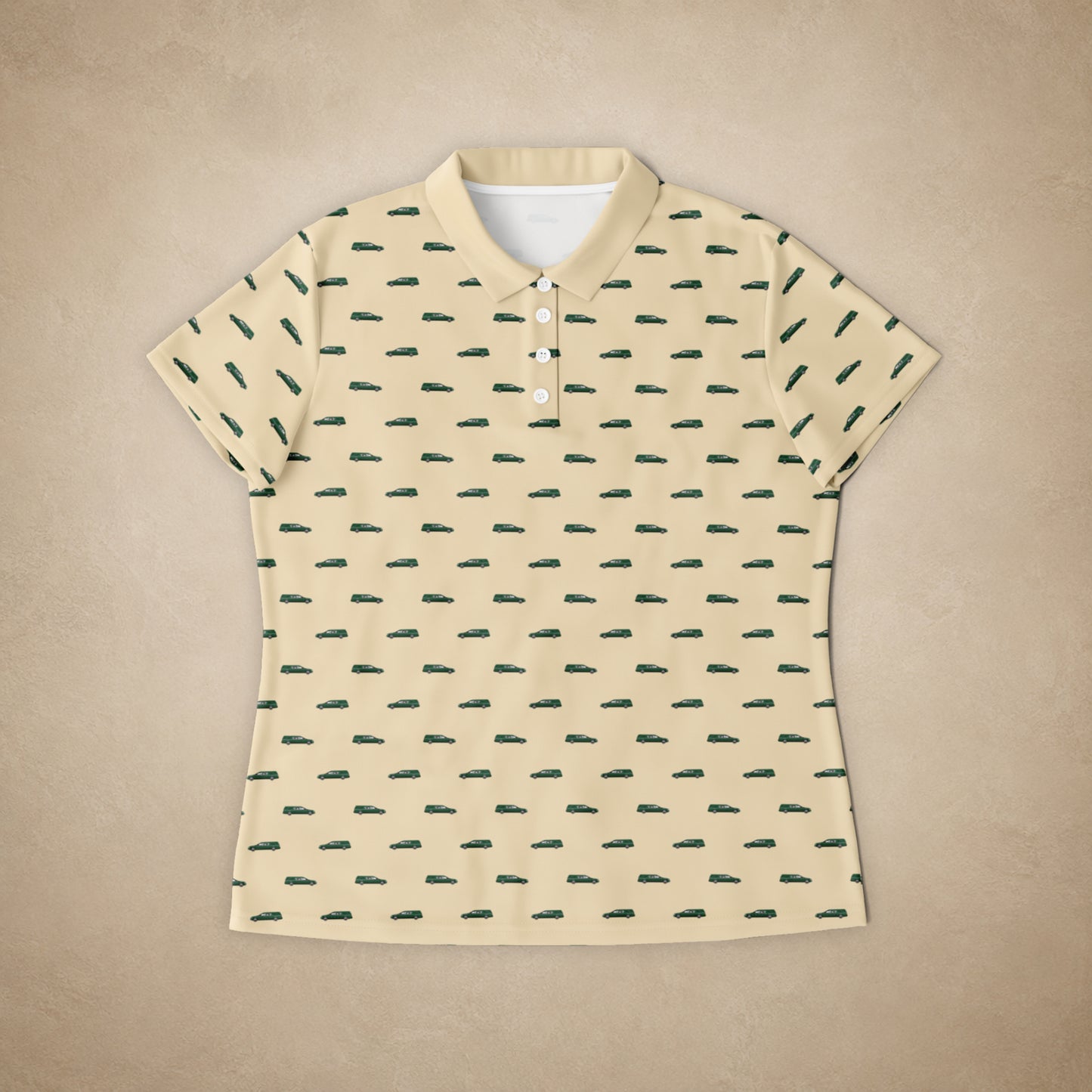 Womens Hunter Green Hearse on Wheat