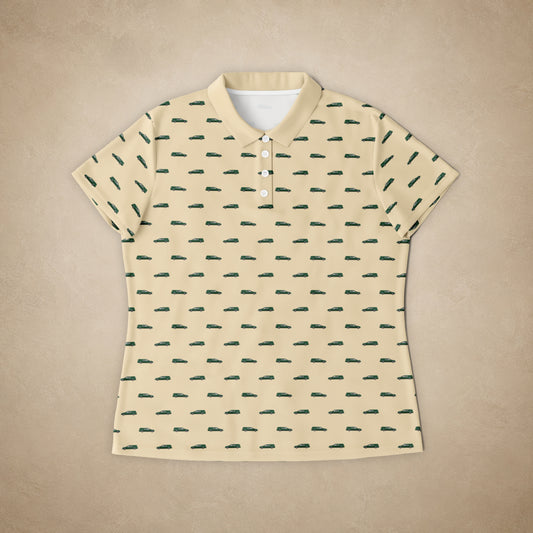 Womens Hunter Green Hearse on Wheat
