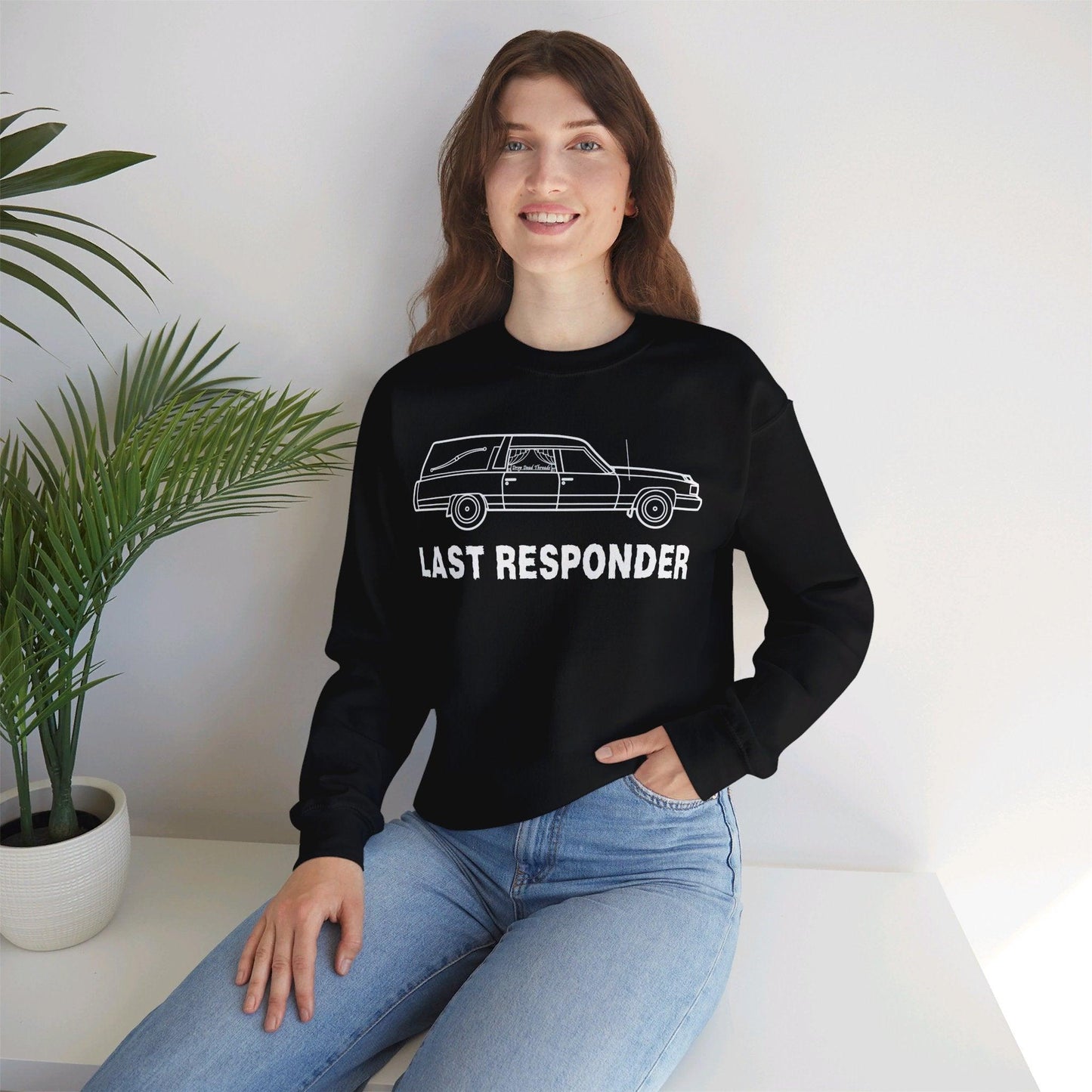 Last Responder Iconic - Sweatshirt - coach, embalmer, emo, Funeral, funeral director, goth, hearse, mortician Sweatshirt