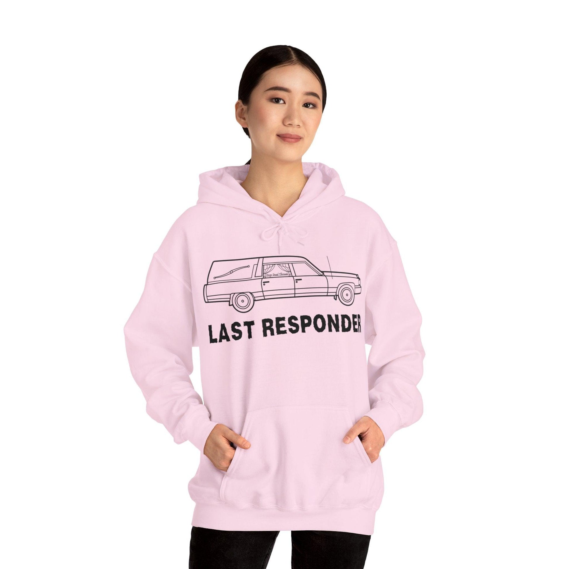 Last Responder Iconic - Hoodie - coach, embalmer, funeral, funeral director, hearse, last ride, mortician Hoodie