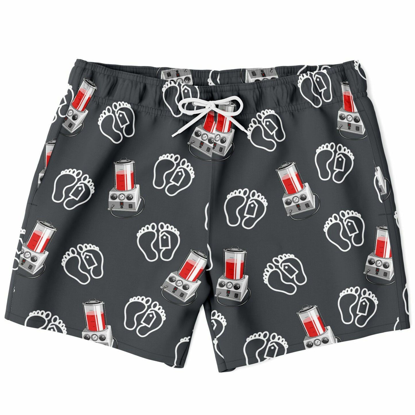 Morti-Boy Embalmer on Steel Grey - Swim Trunks