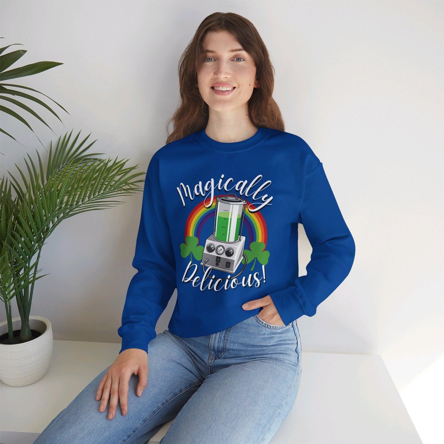 Magically Delicious - Sweatshirt - embalmer, Embalming Machine, funeral director, mortician, St. Patrick's Day, St. Patty's Day, Unisex Sweatshirt