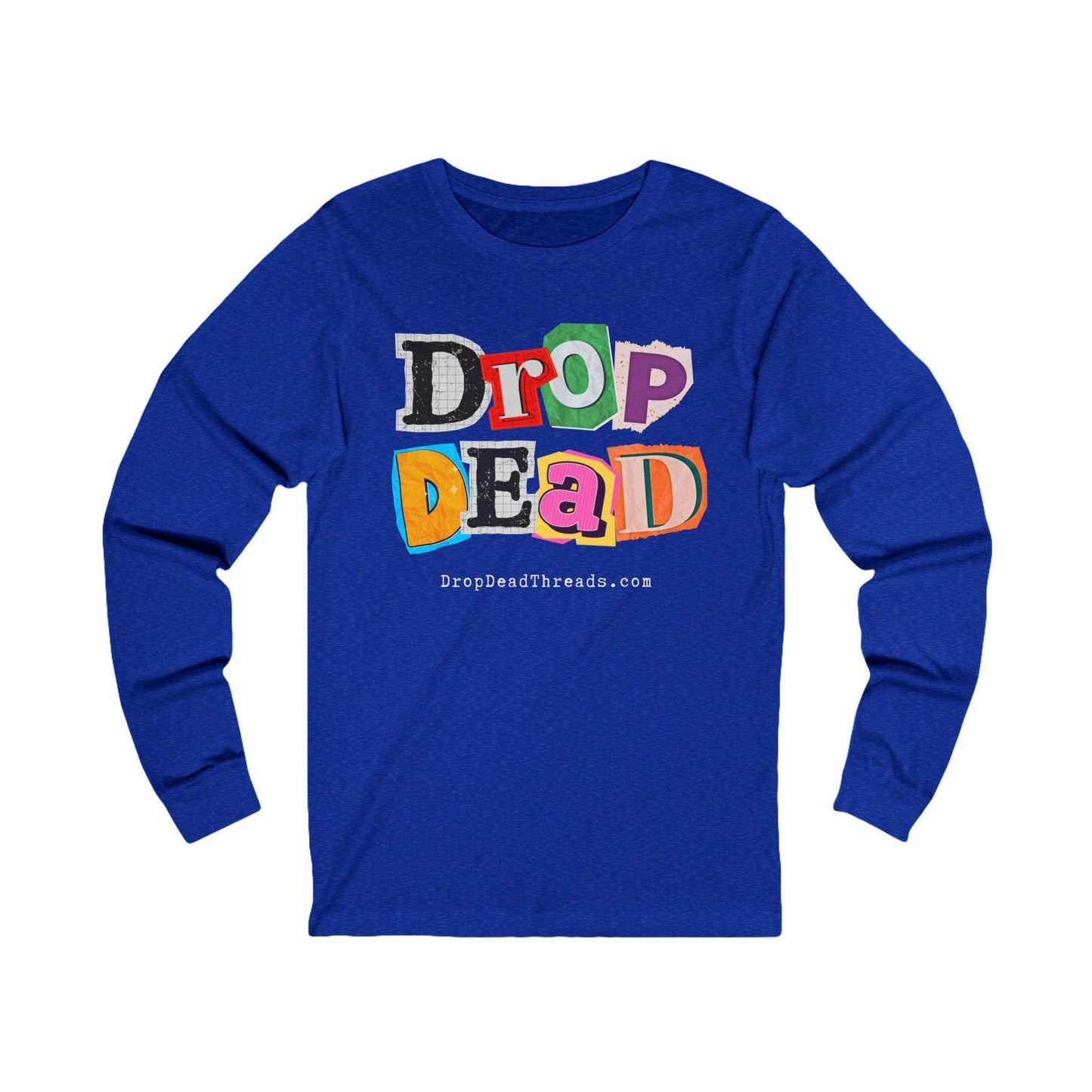 Drop Dead - Long Sleeve Tee - 90s, Funeral Director, funny, Goth, meme, Mortician Long-sleeve