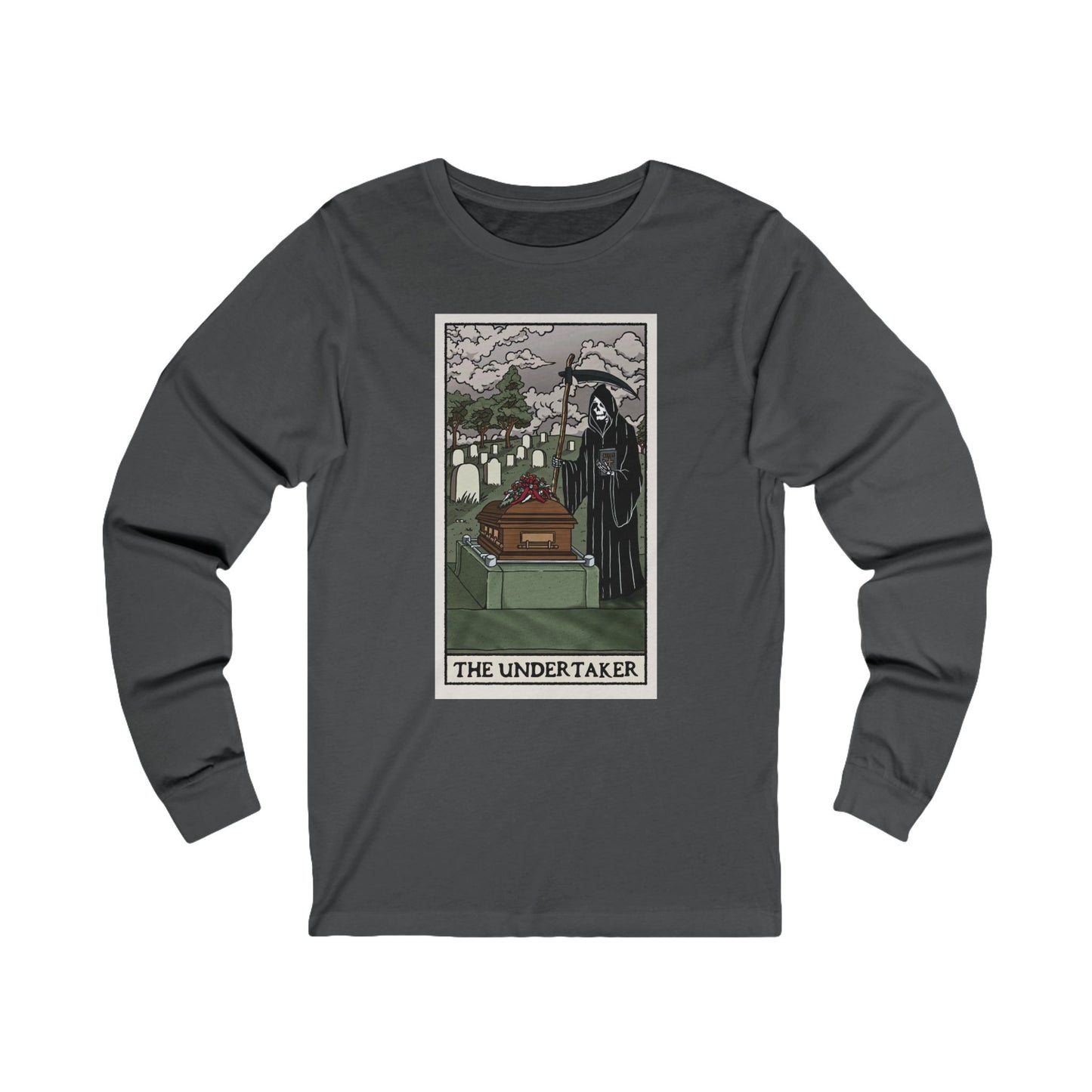 "The Undertaker" Tarot Card - Long Sleeve Tee